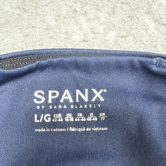 Spanx Leggings Womens Size Large Blue Ankle Length Nylon Blend - Picture 9 of 11